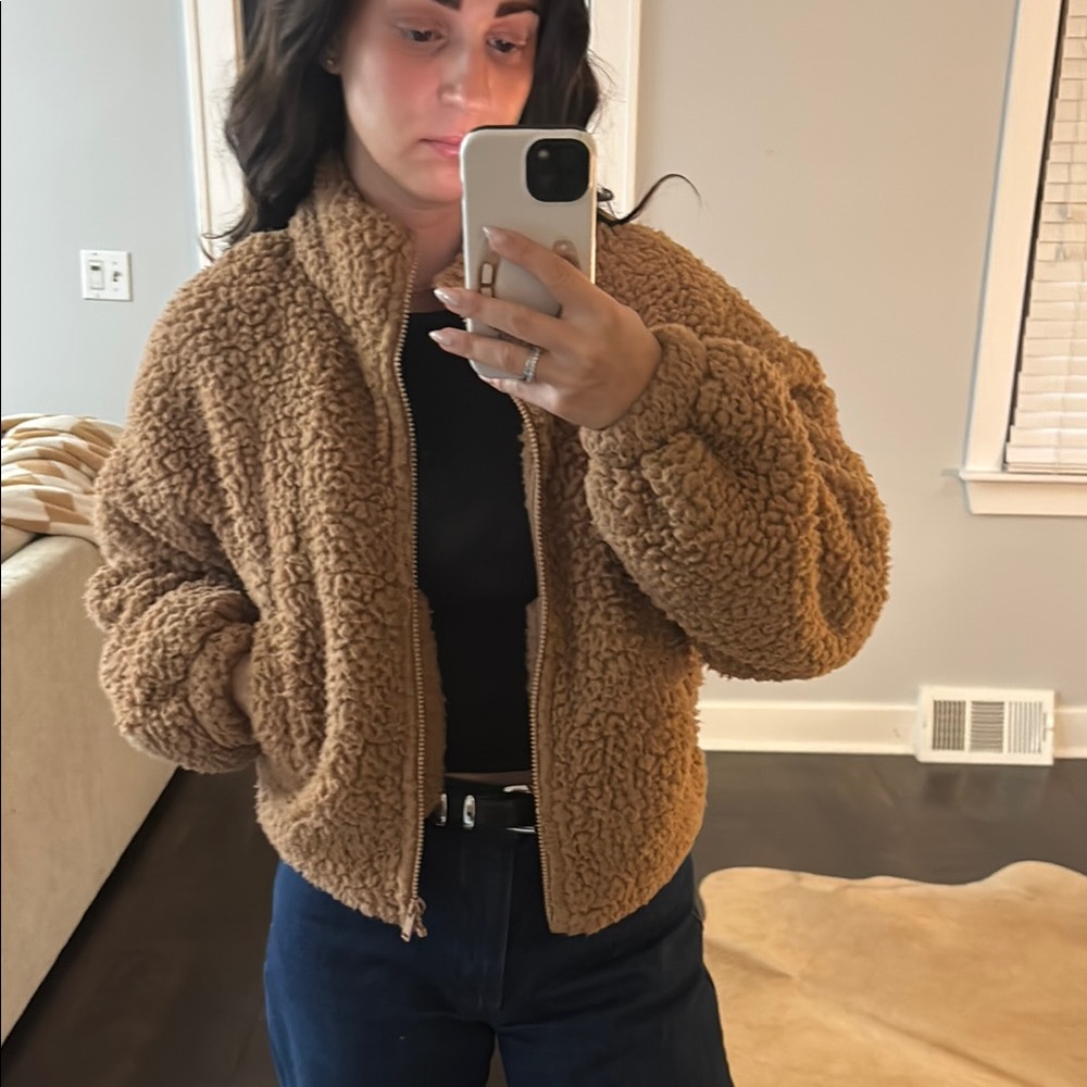 super soft express teddy jacket size XS